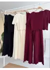 Triko Bluz Pantolon İkili Takım 10084-025