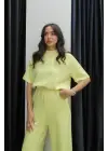 Tshirt alt üst modal takım sarı