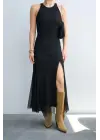 Tül Elbise - Siyah