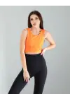 Modern Turuncu Kısa Crop