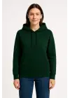 Üç İplik Kapüşonlu Kanguru Çepli SweatShirt Hoodie - Haki