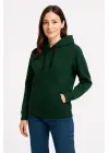 Üç İplik Kapüşonlu Kanguru Çepli SweatShirt Hoodie - Haki