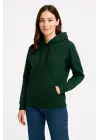 Üç İplik Kapüşonlu Kanguru Çepli SweatShirt Hoodie - Haki