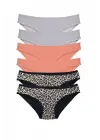 Omarı Kadın Slip Külot Leopar Desenli 6lı Set