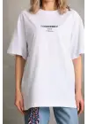 Beyaz Kaliteli Oversize Tişört