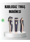 Unisex Şarjlı Saç Ve Sakal Tıraş Makinesi – Ayarlanabilir Tarak Başlıkları, Sessiz Motor