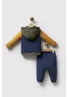 U.S. Polo Assn 3lü Takım USB2574 İndigo Hardal