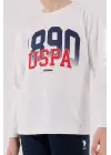 U.S. Polo Assn Uzun Kol Pijama Takım US2203-4 Beyaz