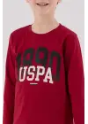 U.S. Polo Assn Uzun Kol Pijama Takım US2203-4 Bordo