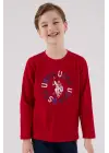 U.S. Polo Assn Uzun Kol Pijama Takım US2214-4 Kırmızı