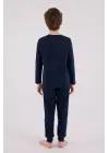 U.S. Polo Assn Uzun Kol Pijama Takım US2220-4 Lacivert