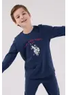 U.S. Polo Assn Uzun Kol Pijama Takım US2233-4 Koyu İndigo