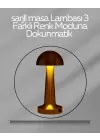 Usb Şarjlı Dokunmatik Led Masa Lambası – 3 Renk Modu & Dimmer