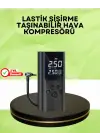 Usb Şarjlı Taşınabilir Hava Kompresörü Dijital Ekranlı