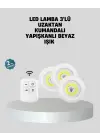 Uzaktan Kumandalı 3’lü Ayarlanabilir Spot Led Işık Seti