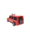 Omarı Uzaktan Kumandalı Polis Jeep 1:20 Ölçek Kırmızı - 18 cm Boyunda