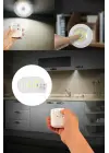 Uzaktan Kumandalı Yapışkanlı 3lü Led Spot Lamba