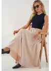 Uzun Ayrobin Etek 8050 - Bej