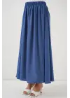 Uzun Ayrobin Etek 8050 - İndigo