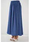 Uzun Ayrobin Etek 8050 - İndigo