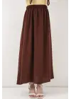 Zarif Uzun Etek Kahverengi