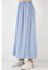 Uzun Ayrobin Etek 8050 - Mavi