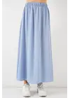 Uzun Ayrobin Etek 8050 - Mavi