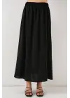 Uzun Ayrobin Etek 8050 - Siyah