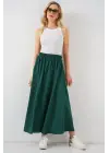 Uzun Ayrobin Etek 8050 - Zümrüt Yeşili