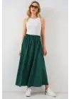 Uzun Ayrobin Etek 8050 - Zümrüt Yeşili