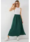 Uzun Ayrobin Etek 8050 - Zümrüt Yeşili