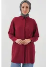 Uzun Gömlek Tunik 5945 - Bordo