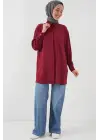 Uzun Gömlek Tunik 5945 - Bordo
