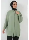 Uzun Gömlek Tunik 5945 - Çağla