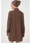 Uzun Gömlek Tunik 5945 - Kahverengi