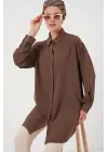 Uzun Gömlek Tunik 5945 - Kahverengi