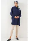Uzun Gömlek Tunik 5945 - Lacivert