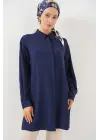 Uzun Gömlek Tunik 5945 - Lacivert