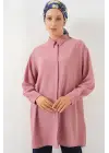 Uzun Gömlek Tunik 5945 - Pudra