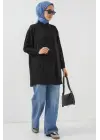 Uzun Gömlek Tunik 5945 - Siyah