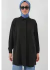 Uzun Gömlek Tunik 5945 - Siyah