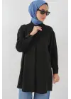 Uzun Gömlek Tunik 5945 - Siyah