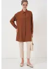 Uzun Gömlek Tunik 5945 - Taba