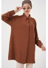Uzun Gömlek Tunik 5945 - Taba