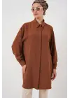 Uzun Gömlek Tunik 5945 - Taba