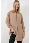Uzun Gömlek Tunik 5945 - Taş