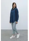 Uzun Kol Gömlek - İndigo