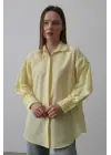 Omarı Rahat Kesim Uzun Kol Sarı Gömlek