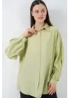 Uzun Oversize Gömlek 5965 - E.Yeşil