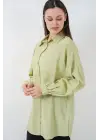 Uzun Oversize Gömlek 5965 - E.Yeşil